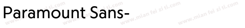 Paramount Sans字体转换